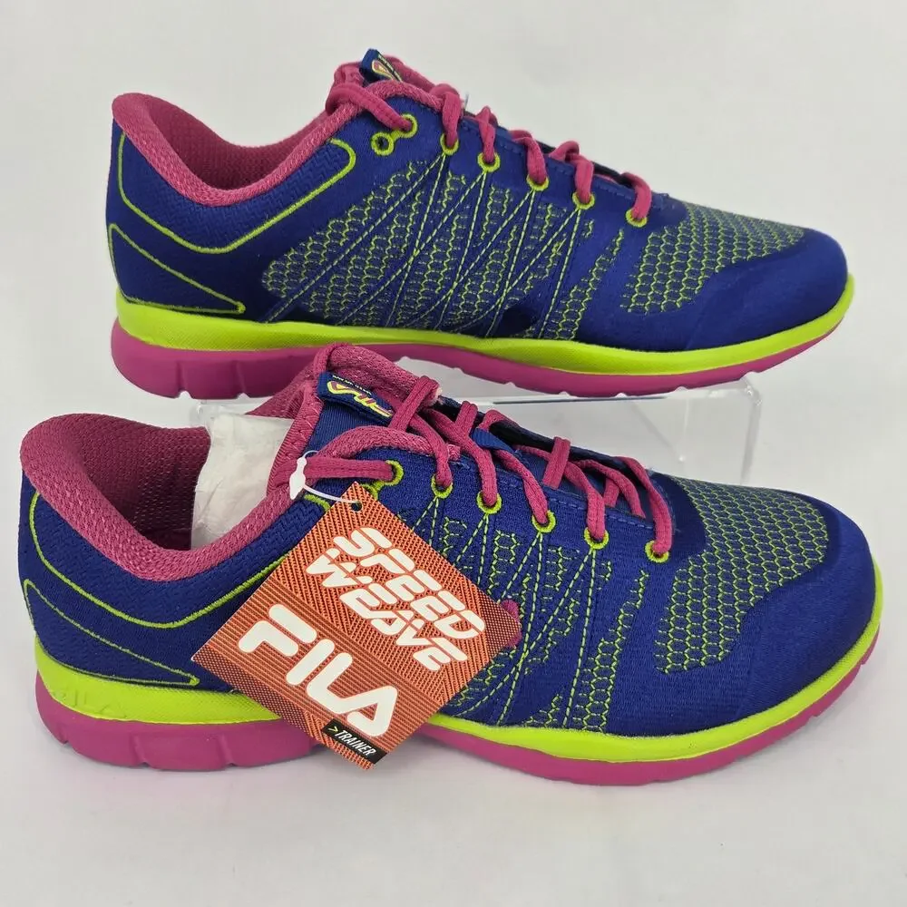 NEW FILA Speedweave Trainer Women's 9.5 Royal Blue Textile Athletic Shoe